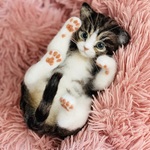 羊毛フェルト　キジトラ仔猫ちゃん