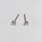 ステンレス316Lスタッドピアス　WG(ホワイトゴールド色)
