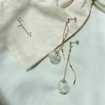 glass ball pierce/earring