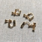 4個 イヤリングコンバータ ゴールド