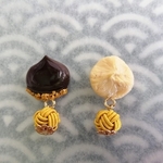 ※秋季限定※和菓子と水引の耳飾り(栗づくし)