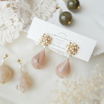 NEW！小花goldブーケ×大ぶりマーブルドロップ ﾋﾟｱｽ（ｲﾔﾘﾝｸﾞ）＃195