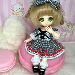 【オビツ11】ロリータ風ワンピースセット<グレー系>