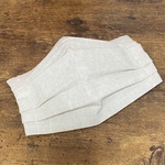 プリーツマスク　生成色　＊さらしマスク　＊布マスク