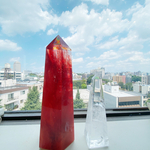 🔺クンダリーニ上昇🔺赤溶解水晶(石英ガラス)ポイント