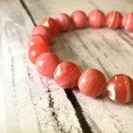 天然石ブレスレット：インカローズ 10mm