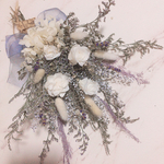 【再再再再販】 プリザーブド ROSE × ラベンダー WHITE スワッグ