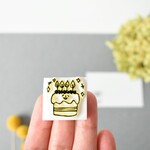 ふんわり笑顔の『ショートケーキ』の消しゴムはんこ