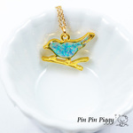 青い鳥　ネックレス　ホログラム