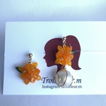 【数量限定】紙で作る 金木犀 イヤリング・ピアス