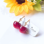 大人可愛い❤つやつや✨ツルンツルン♪.•*¨*•.♬さくらんぼ🍒ハンドメイド ピアス 
