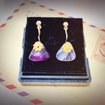揺れる♪ピアス⭐︎フローライト 