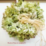 送料無料！初めてのリース作りキット＊くすみグリーン＊アナベルや秋色紫陽花を使って＊お家時間を楽しもう！