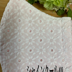 🌸レース生地お洒落マスク🌸シャインクール40/ピンク