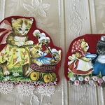 《ご予約品》お母さんネコは大忙し　ブローチセット