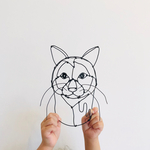 ワイヤークラフト　猫　Ⅸ