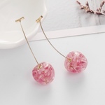 【ピンク】＊花びらのさくらんぼ＊ピアス
