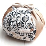   【SALE❕】『Colon●巾着 』大size ■北欧テイスト／Pen flower(ナチュラル) 