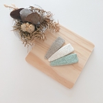 【特別価格】編みくるみスリーピンセット①＊フレンチリネン