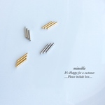 new▷stylish minipipe ピアス/ノンホールイヤリング＊受注製作＊