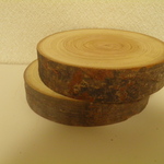 丸太の輪切り　桜14㎝Φ×3㎝　2枚セット