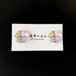 大輪の花火ピアス／イヤリング