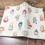 文庫本ブックカバー＊かぶりものねこ