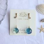 まんまる海塗りピアス・イヤリング