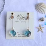 まんまる海塗りピアス・イヤリング