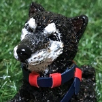 ozerokurou専用 樹脂粘土 愛犬さんオーダー 完成 甲斐犬 ロクさん ミニサイズ  フィギュア 人形 ハンドメイド   手作り
