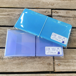 マスクケース  青系　送料込み　ストック用　仮置きにも　猫　沢山入る　クリアケース　プラスチック　除菌シートOK 大人　子供