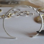 ねじねじ＆ストレート　silverバングル