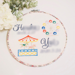 green_popopi様専用♡リバティ刺繍枠のバースボード