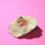 【再販】インカローズ 天然石 オープン ピンキーリング