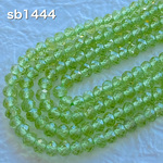 ペリドット ボタンカット型 2×3ミリ 連 sb1444