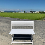 K様専用注文ページ・フロリダピンク・Ｌサイズ・座面フラットタイプわんちゃん撮影折り畳みベンチ