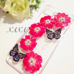再販☆Red×Black  パール☆アーチのiPhoneケース
