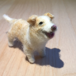 フェルト犬　ボーダーコリー　イエローさん　<MW296>