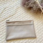 マスク入れ ポーチ チェックアンドストライプ リトルマーガレットあずきミルクラミネートポーチ