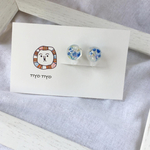 かすみ草ノンホールピアス