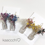 ▷送料無料*かすみ草のミニ花瓶❁  ピアス✳︎イヤリング◁