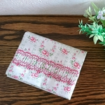 スモッキング刺繍　ポケットティッシュケース
