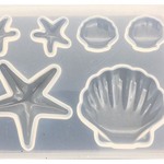 249 シリコンモールド ミニ海洋生物 6種