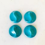 Vintage Blue Wave Lined 22mm Cabochons 