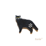 黒猫のブローチ*