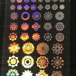封入シート 花曼荼羅 箔:シルバーホロ