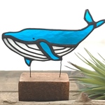 ステンドグラス  クジラのオブジェ˚✧₊