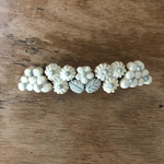 陶器　お花畑のバレッタ 