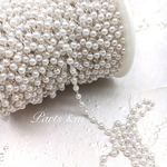 3mm*50cm pearl*silver＿ NO.13