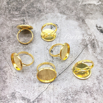 8P/18mm*ミール皿付きring*GOLD＿ NO24